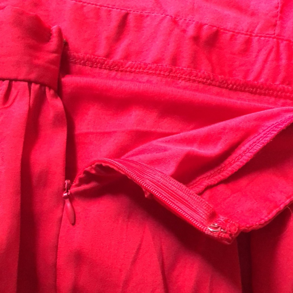 Tobi Long Red Maxi Dress Cross Straps Back Thin Straps - S - Picture 9 of 10